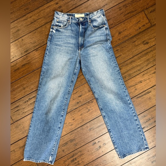 MOTHER Superior Denim High Waisted Tunnel Vision Sneak size 26 - Picture 2 of 15